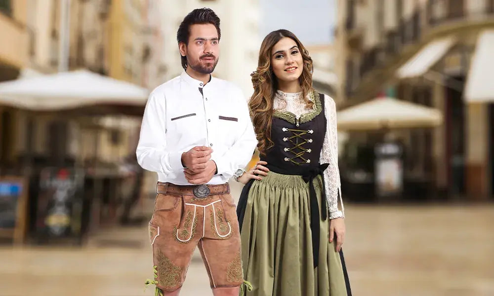 white christmas dresses Oktoberfest Costume Women Bavarian Dirndl Dress Pink Cute Clothing Sexy  Maid Outfit﻿ main image 0