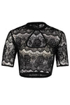 Flawless Black German Dirndl Blouse