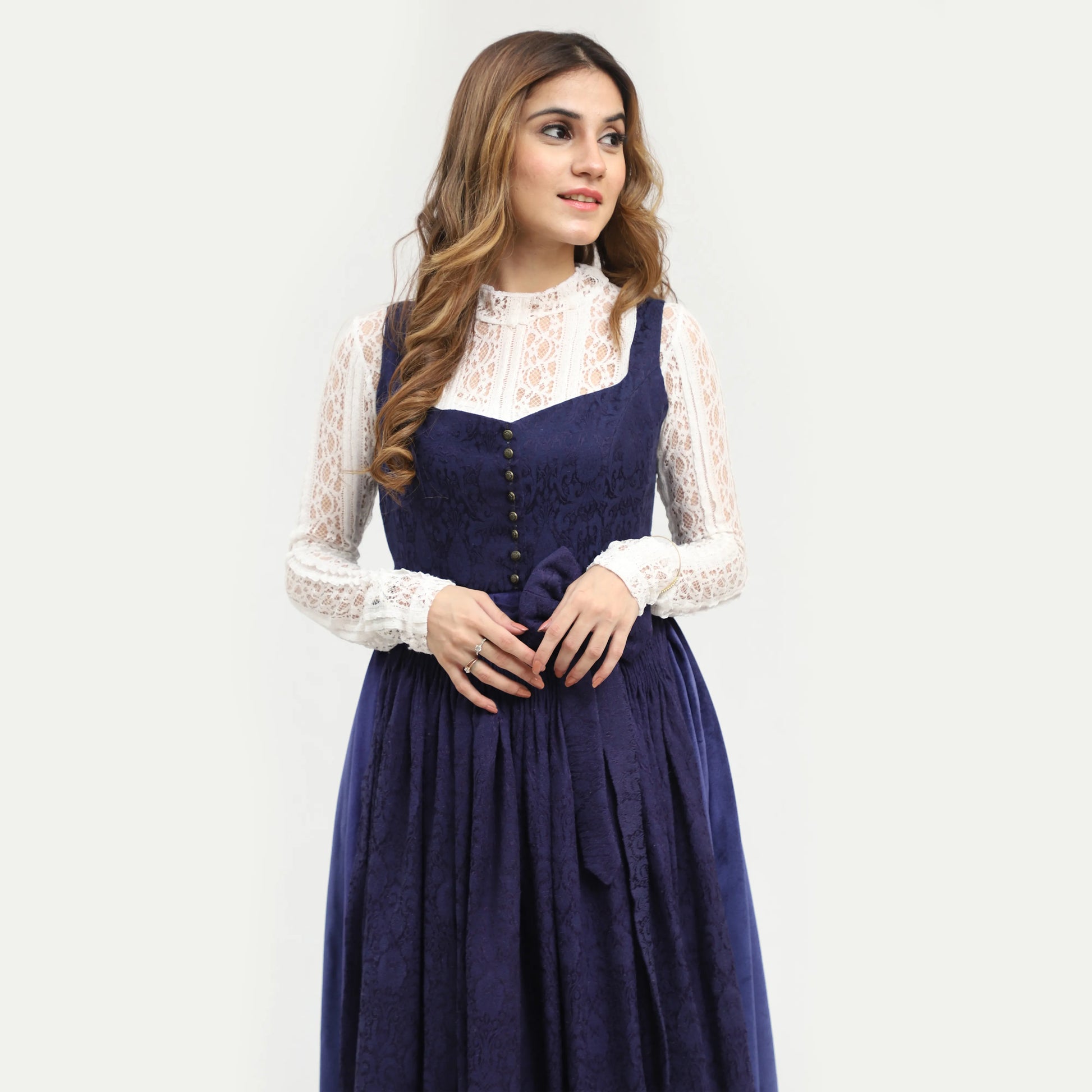 Luxury Velvet Blue Dirndl