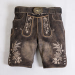 Premium Rustic Vinatge Black Lederhosen Men