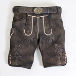Vintage Graphite Alpine Lederhosen Men