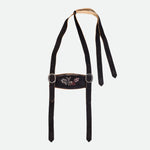Elegant Rustic Black Lederhosen Suspenders