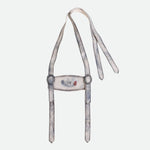 Vintage Gray Premium Lederhosen Suspenders
