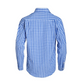 Checkered Men lederhosen shirt in Ice Blue