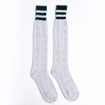 Traditional Grey Lederhosen Socks for Oktoberfest