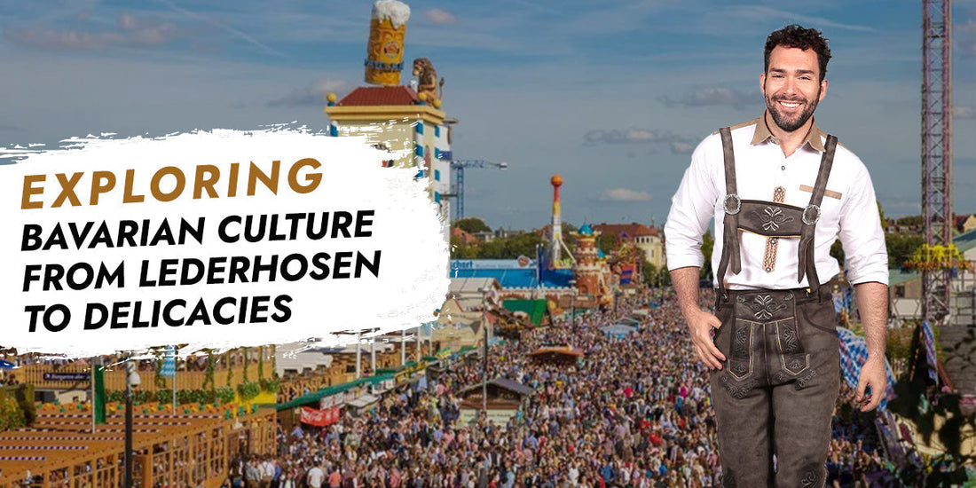 Exploring Bavarian culture with authentic lederhosen, Oktoberfest festivities, and traditional German food in a lively festival setting