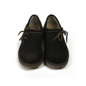 Charming Black Side Lace Trachten Mens Shoes