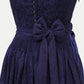 Dirndl Dress Midi Luxury Velvet Blue