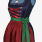 Luxury Embossed Blue Midi Dirndl