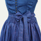 German Dirndl Dress Luxury Indigo Blue