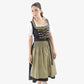 Smoky Royal Black Dirndl Dress