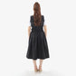 Smoky Royal Black Dirndl Dress
