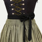 Women's Dirndl Dress Smoky Royal Black