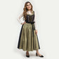 Women's Dirndl Dress Smoky Royal Black