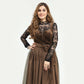 Bavarian Dirndl Dress Luxury Espresso