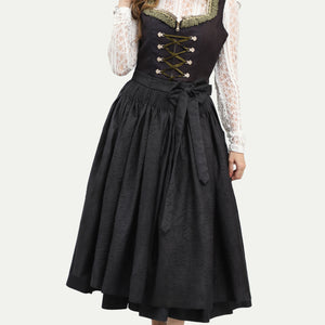 Dirndl Dress Luxury Royal Black