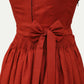 Midi Dirndl Dress Luxury Scarlet Red