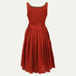 Midi Dirndl Dress Luxury Scarlet Red