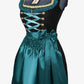 Midi Dirndl Inspired by Pure Black Elegance