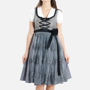 Rich Gray Midi Dirndl Outfit