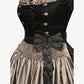 Midi Dirndl Inspired by Midnight Black Elegance