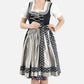 Midi Dirndl Inspired by Elegant Black Tradition