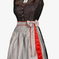 Midi Dirndl Inspired by Dark Charcoal Legacy