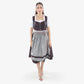 Midi Dirndl Inspired by Dark Charcoal Legacy