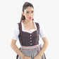 Midi Dirndl Inspired by Dark Charcoal Legacy
