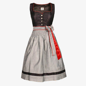 Midi Dirndl Inspired by Dark Charcoal Legacy