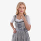 German Dirndl Dress in Platinum Silver Heritage