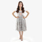 Midi Dirndl Dress Luxury Frosted Silver
