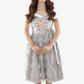 Midi Dirndl Dress Luxury Frosted Silver