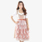 Midi Dirndl Inspired by Antique Gold Pearl Legacy
