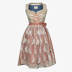 Midi Dirndl Inspired by Antique Gold Pearl Legacy