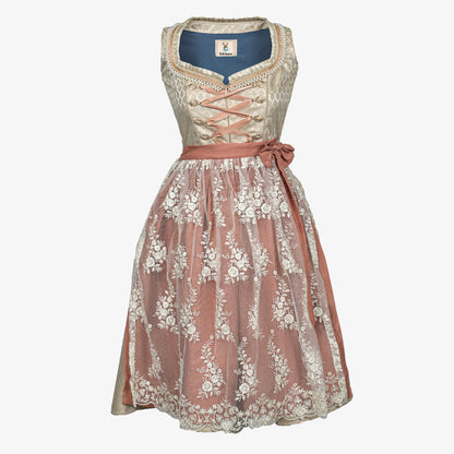 Midi Dirndl Inspired by Antique Gold Pearl Legacy