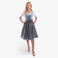 Midi Dirndl Dress Luxury Dusk Blue Opulence
