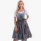 Midi Dirndl Dress Luxury Dusk Blue Opulence