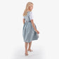 Midi Dirndl Dress Luxury Dusk Blue Opulence