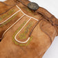 Faded Brown Double-Shaded Trachten Lederhosen with Fine Embroidery