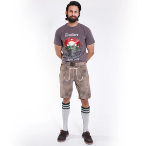 Double Shaded Smoke Gray Trachten Lederhosen