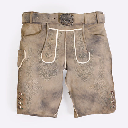 Double Shaded Smoke Gray Trachten Lederhosen