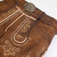 Detailed Fine Embroidery on Light Brown Lederhosen