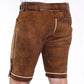 Detailed Fine Embroidery on Light Brown Lederhosen