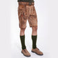 Brown Lederhosen with Decent and Refined Detailing