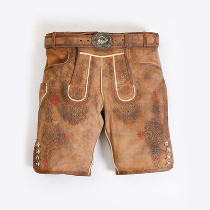 Brown Lederhosen with Decent and Refined Detailing