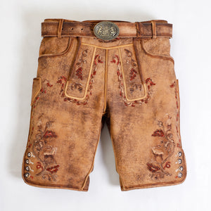 Authentic Lederhosen Men Vintage Brown