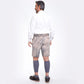 Authentic Lederhosen Men Vintage Gray