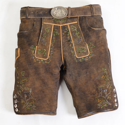 Raw Brown Vintage Inspired Lederhosen