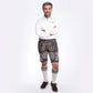 Premium Rustic Vinatge Black Lederhosen Men